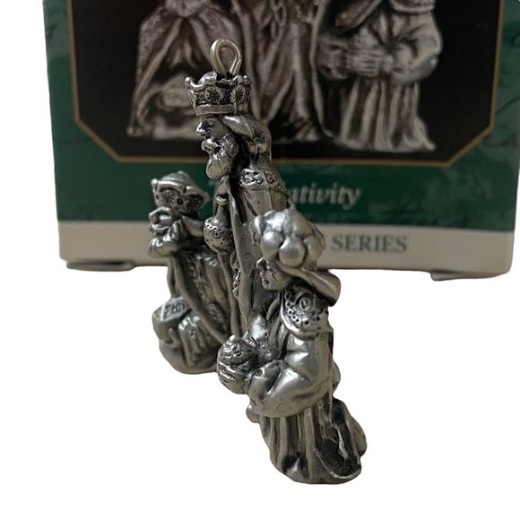 Hallmark Keepsake Miniature Ornaments The Nativity Series 1999 Fine Pewter - Picture 4 of 7